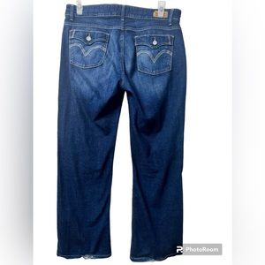 Levi’s 529 Curvy Bootcut Jeans, Dark Blue, Women’s Size 16 Short